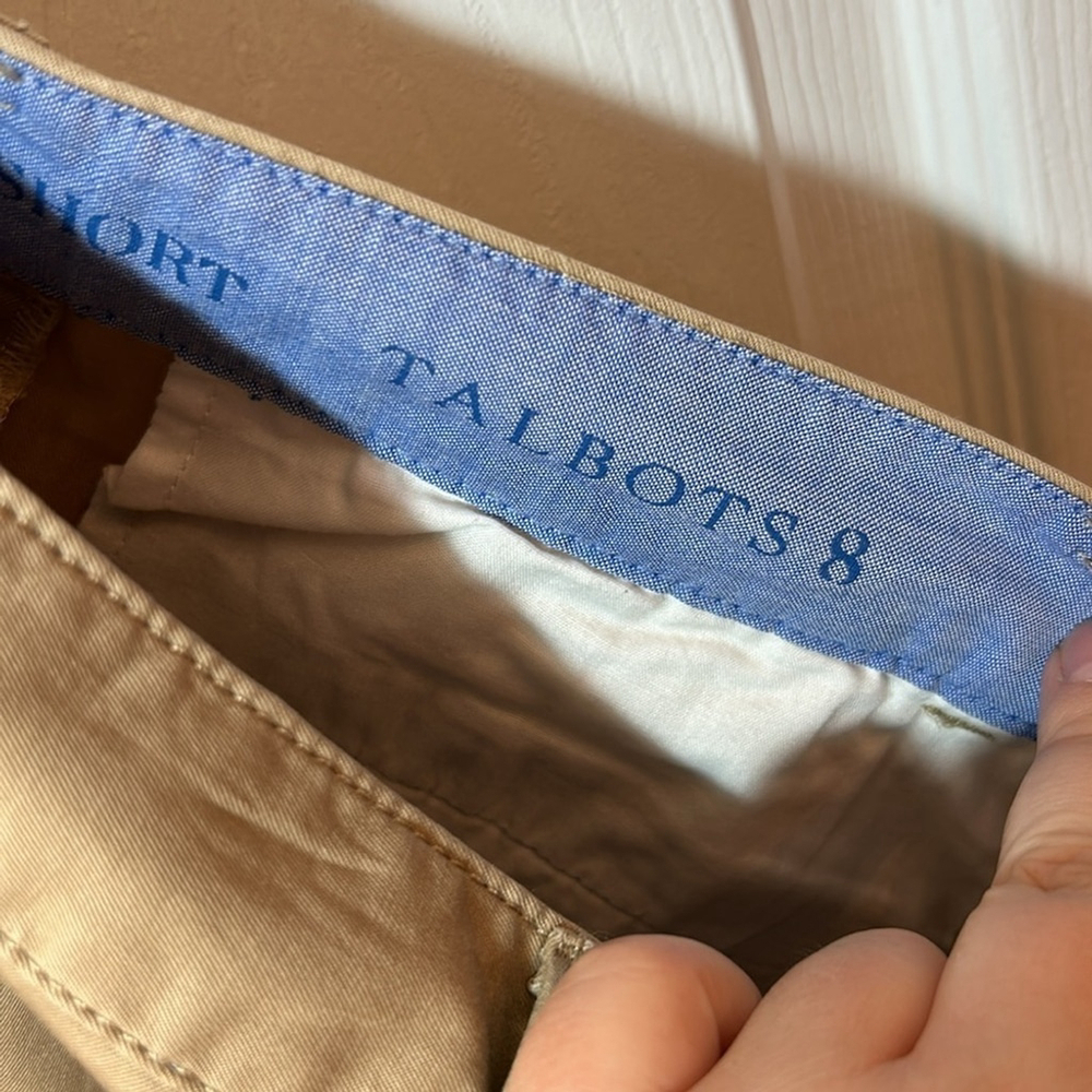 Talbots The Weekend Tan Chino Shorts Size 8 - Picture 5 of 6